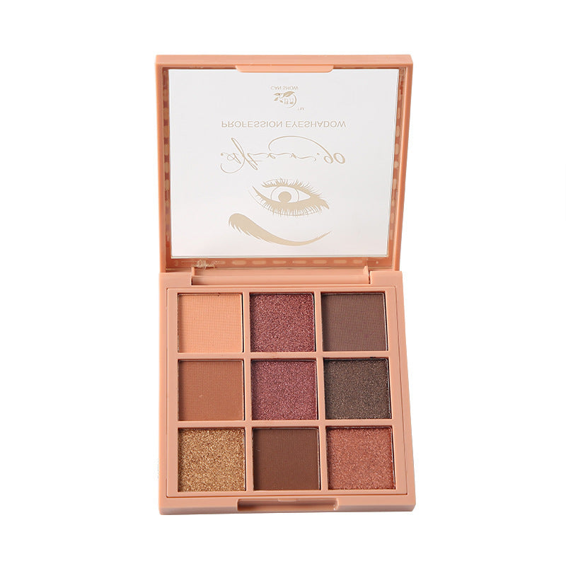 9-Color Waterproof Eyeshadow & Blush Palette