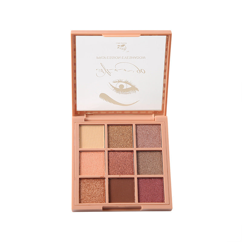 9-Color Waterproof Eyeshadow & Blush Palette