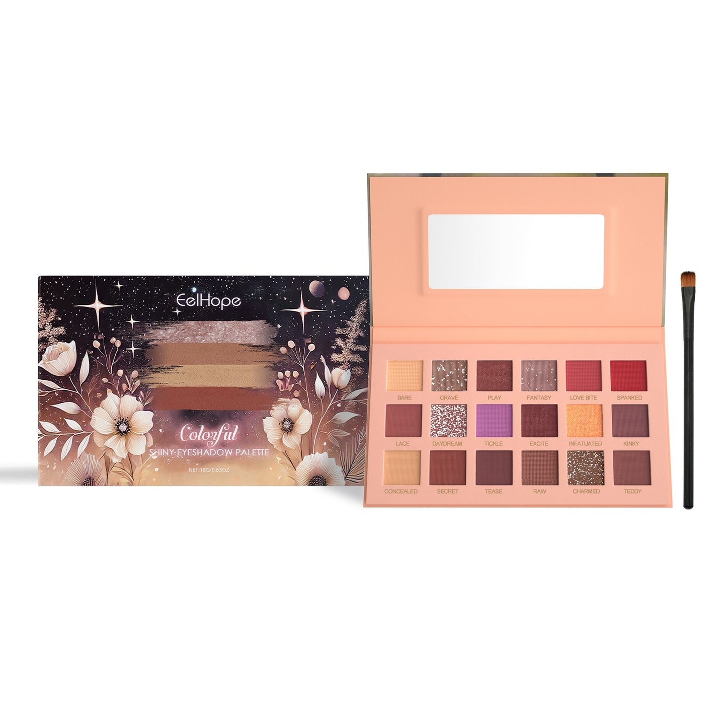 18-Color Shimmer & Matte Eyeshadow Palette