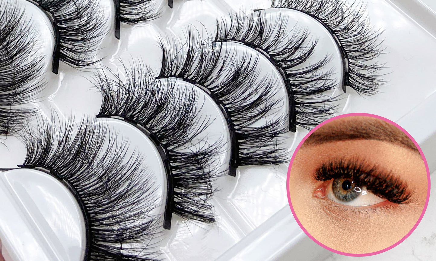 10 Piece 3D Multi-layer Magnetic False Eyelashes Set